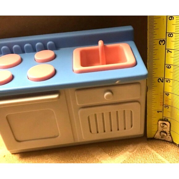 Miniature Little Tikes Kitchen Set Toy For Kids Blue & Pink Plastic - Picture 6 of 7